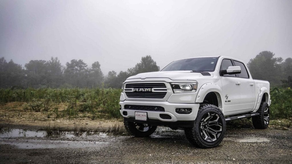 2019 ram 1500 lifted white