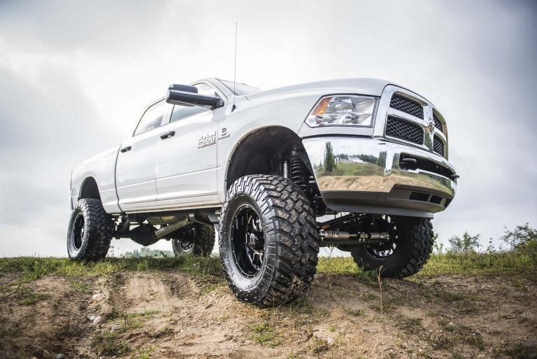 Lifted Ram 2500 white