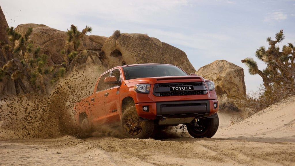 Toyota Tundra orange